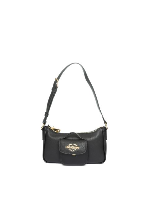 borsa a spalla con logo nero LOVE MOSCHINO | JC4107PP1LL11-00A